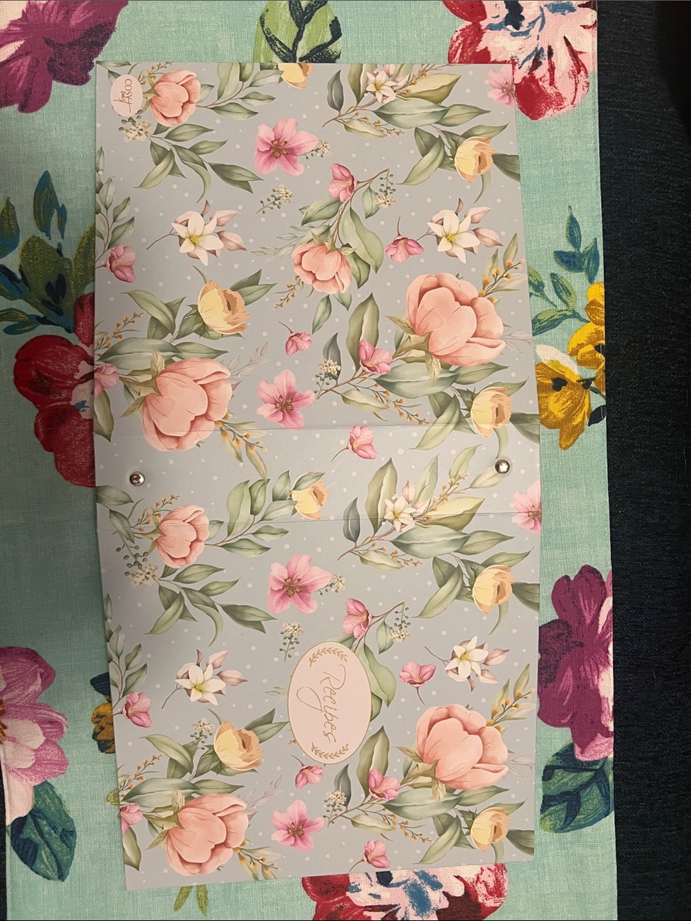 Floral Recipe Binder in Pastel Blue
Includes Recipe Cards and More!! - Picture 8 of 8